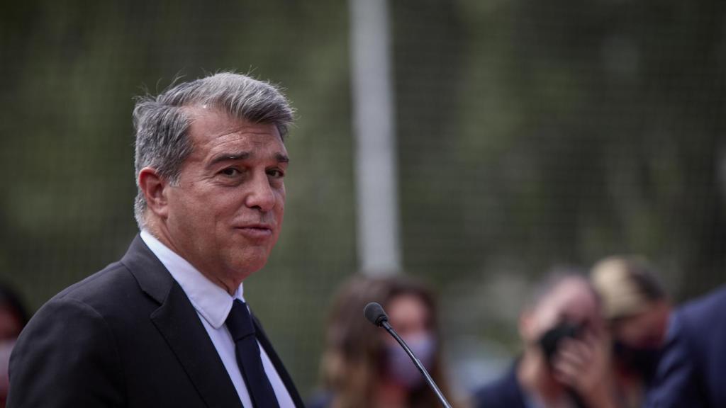 Joan Laporta, durante un acto con el FC Barcelona