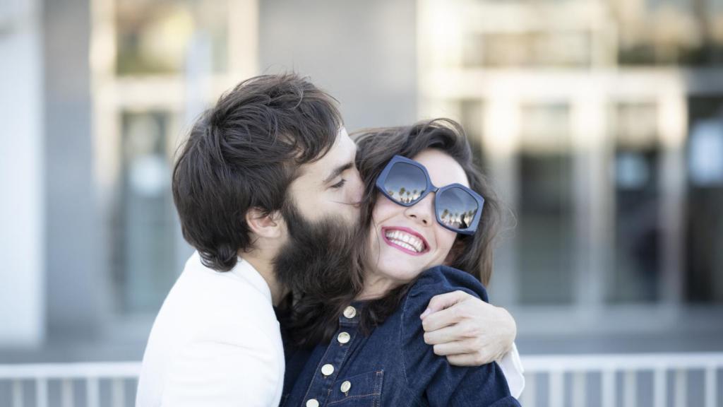 Ricardo Gómez y Vicky Luengo, protagonistas de 'El sustituto', en Malaga.