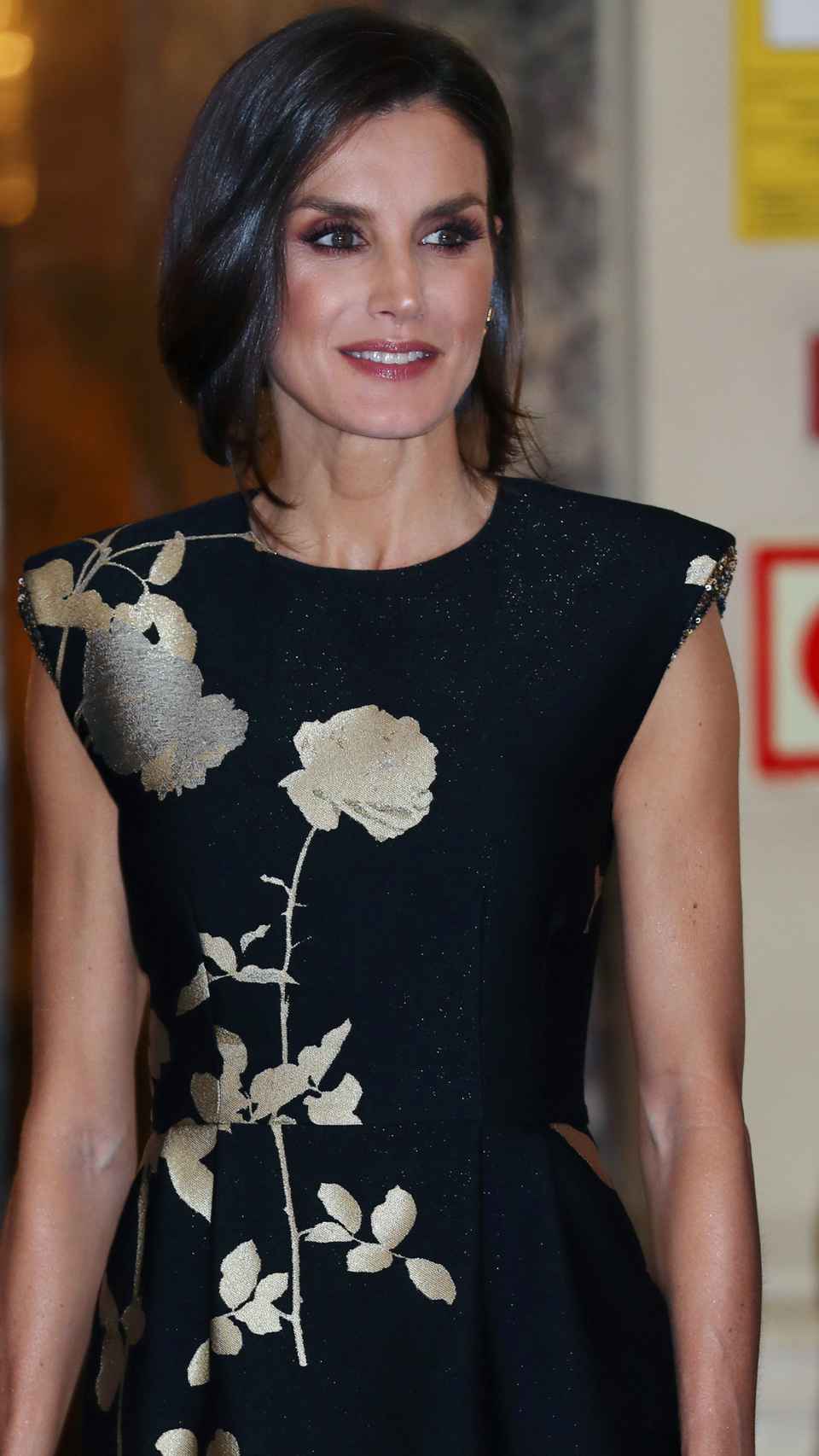 La Reina en 2019 durante los premios Francisco Cerecedo en Madrid.