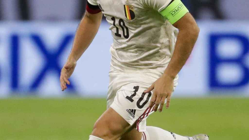 Eden Hazard, en un partido de la selección de Bélgica