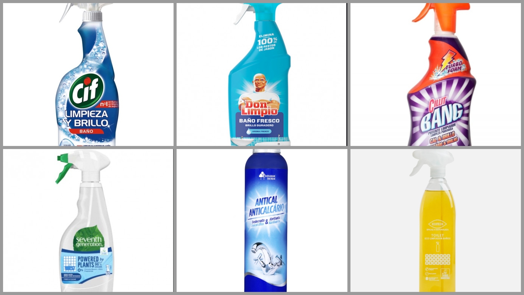 Los 12 mejores y peores detergentes limpiabaños