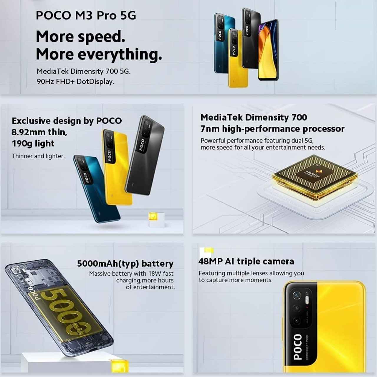 POCO M3 Pro 5G especificaciones