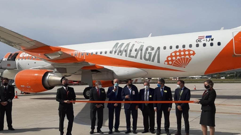 Inauguración de la base de Easyjet en Málaga.