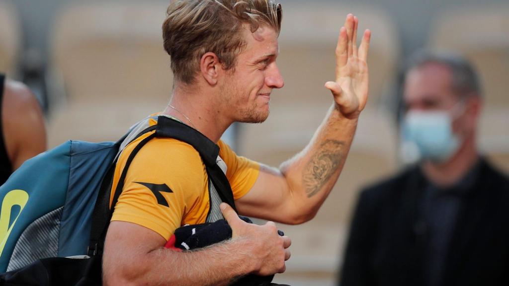 Davidovich, tras caer derrotado ante Zverev en Roland Garros.