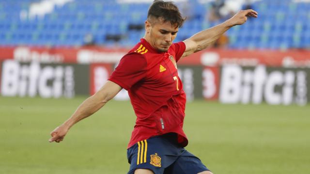 Brahim Díaz, en un partido de la selección española