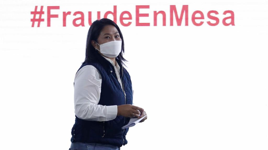 La candidata presidencial en Perú, Keiko Fujimori