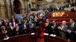 El Parlamento autonómico catalán, el 27 de octubre de 2017, día de la declaración de independencia.