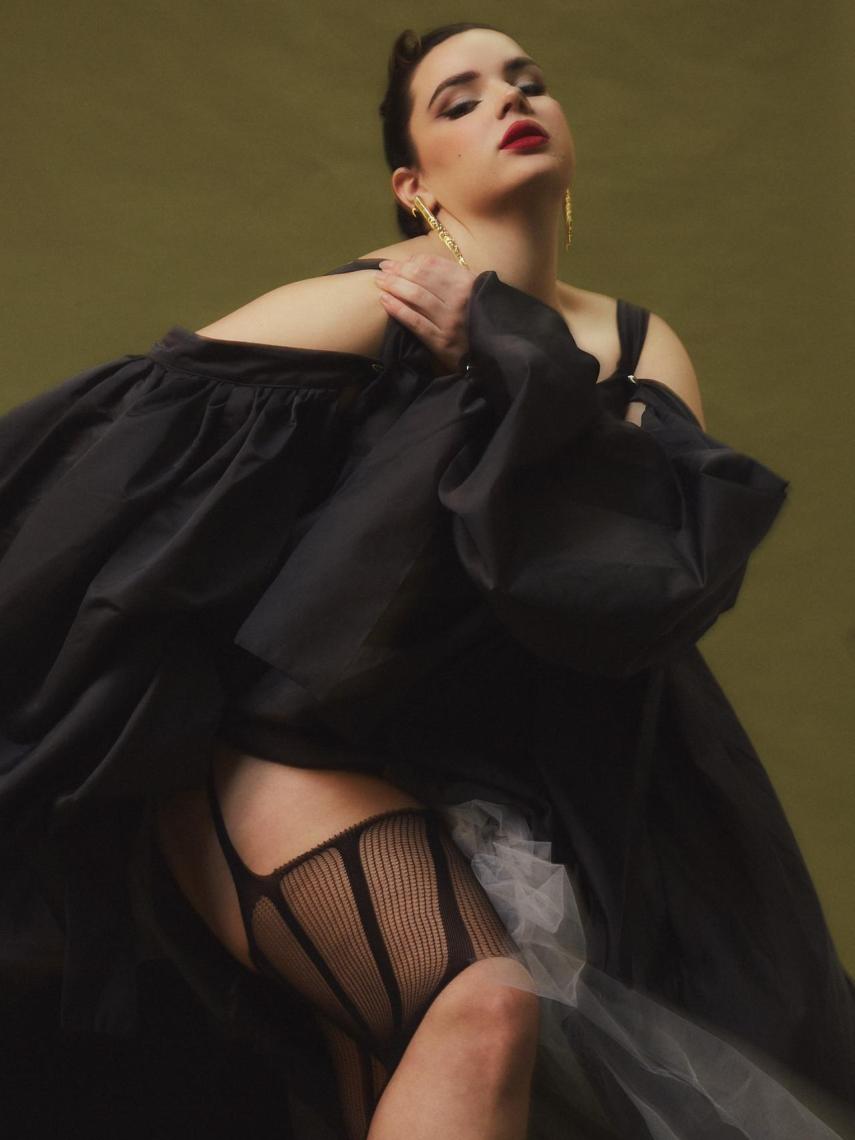 La modelo en la revista Sicky Magazine.