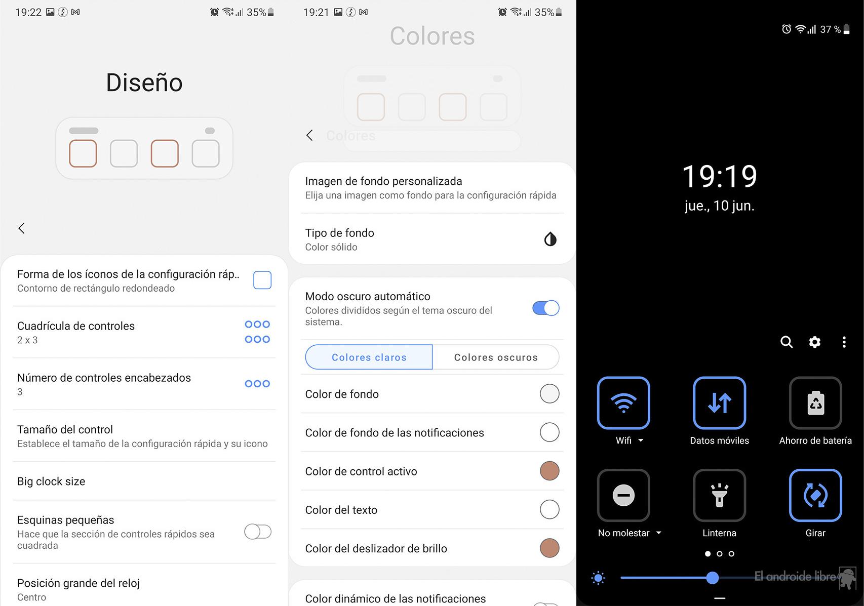 Personalizando los ajustes rápidos a lo Android 12