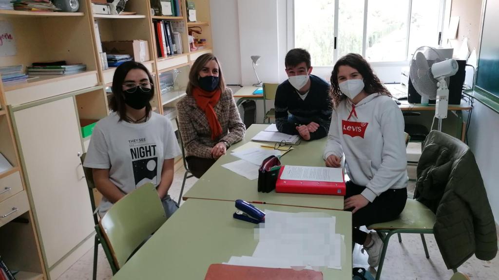 Alumnos del IES Cabo de la Huerta que forman parte del proyecto Heritapp