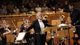 Plácido Domingo, este miércoles en el Auditorio Nacional.