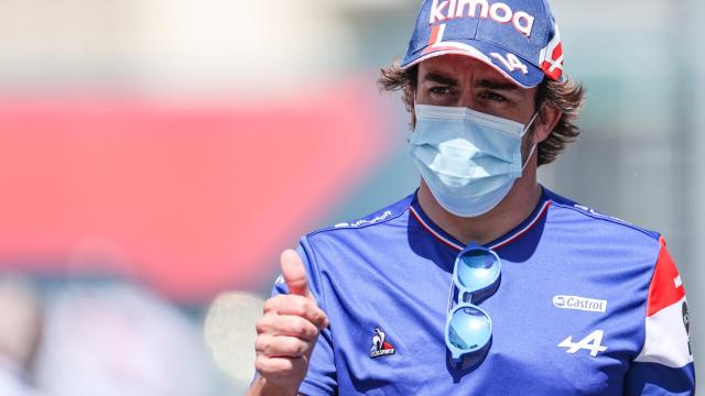 Fernando Alonso en el Gran Premio de Azerbaiyán