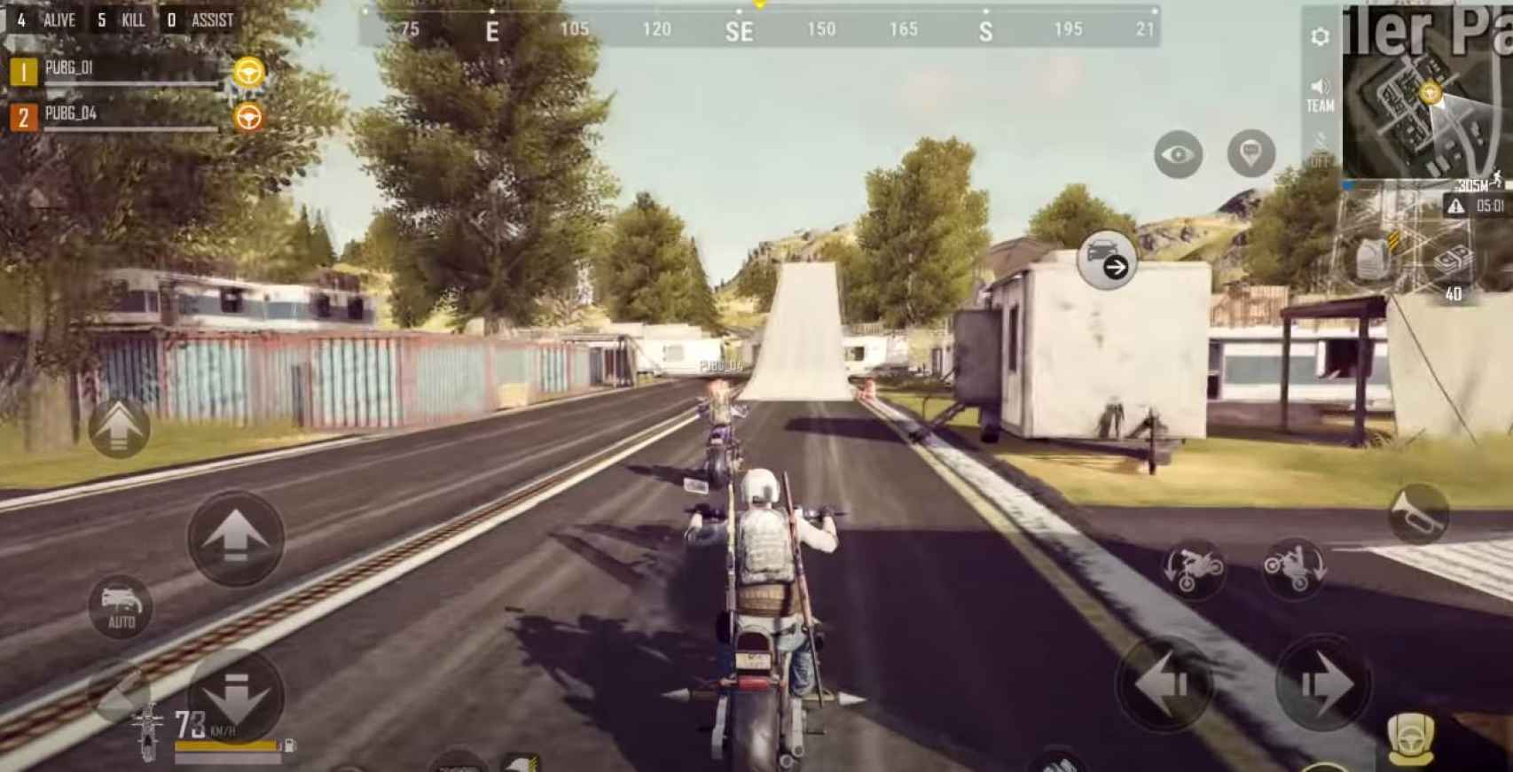 Ramp with motorcycles in PUBG: New State
