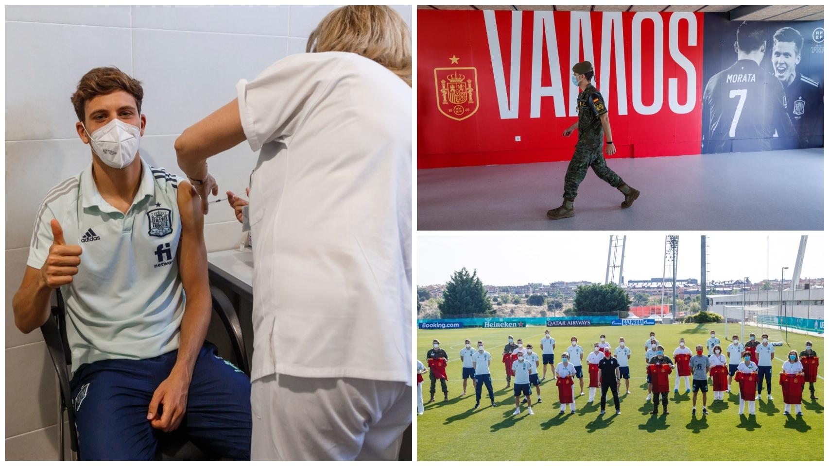 La Selección se vacuna contra la Covid-19: todos llegan con la pauta completa a la Eurocopa La Selección se vacuna contra la Covid-19