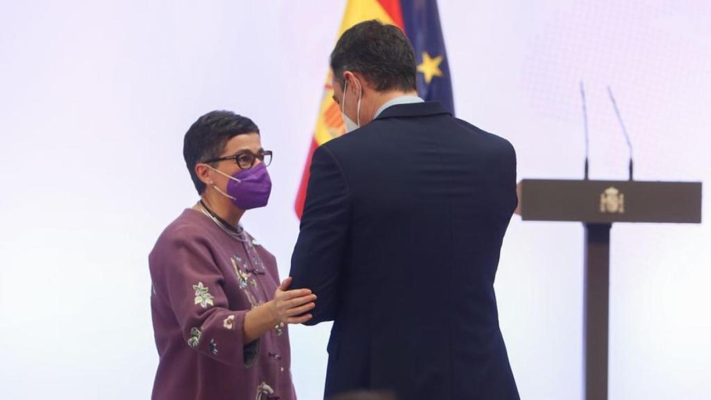 González Laya y Pedro Sánchez, en una foto de archivo.
