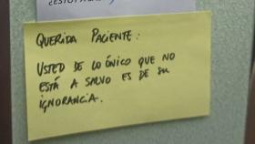 Detalle de la respuesta del médico a la negacionista.