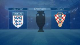 Inglaterra - Croacia, partido de la Eurocopa 2020
