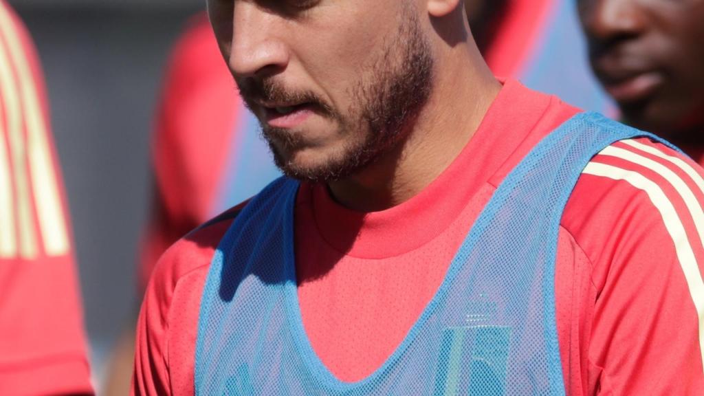 Eden Hazard, con la selección de Bélgica