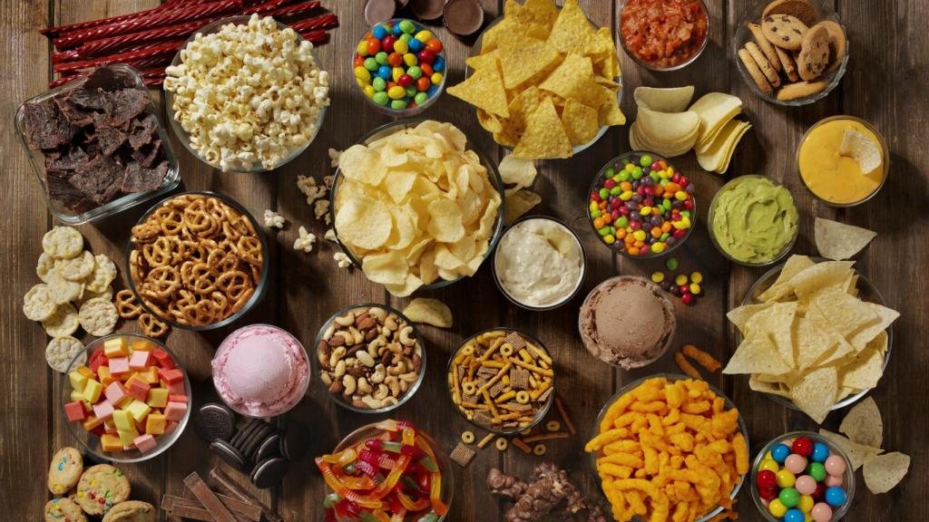 Unos snacks dulces y salados.