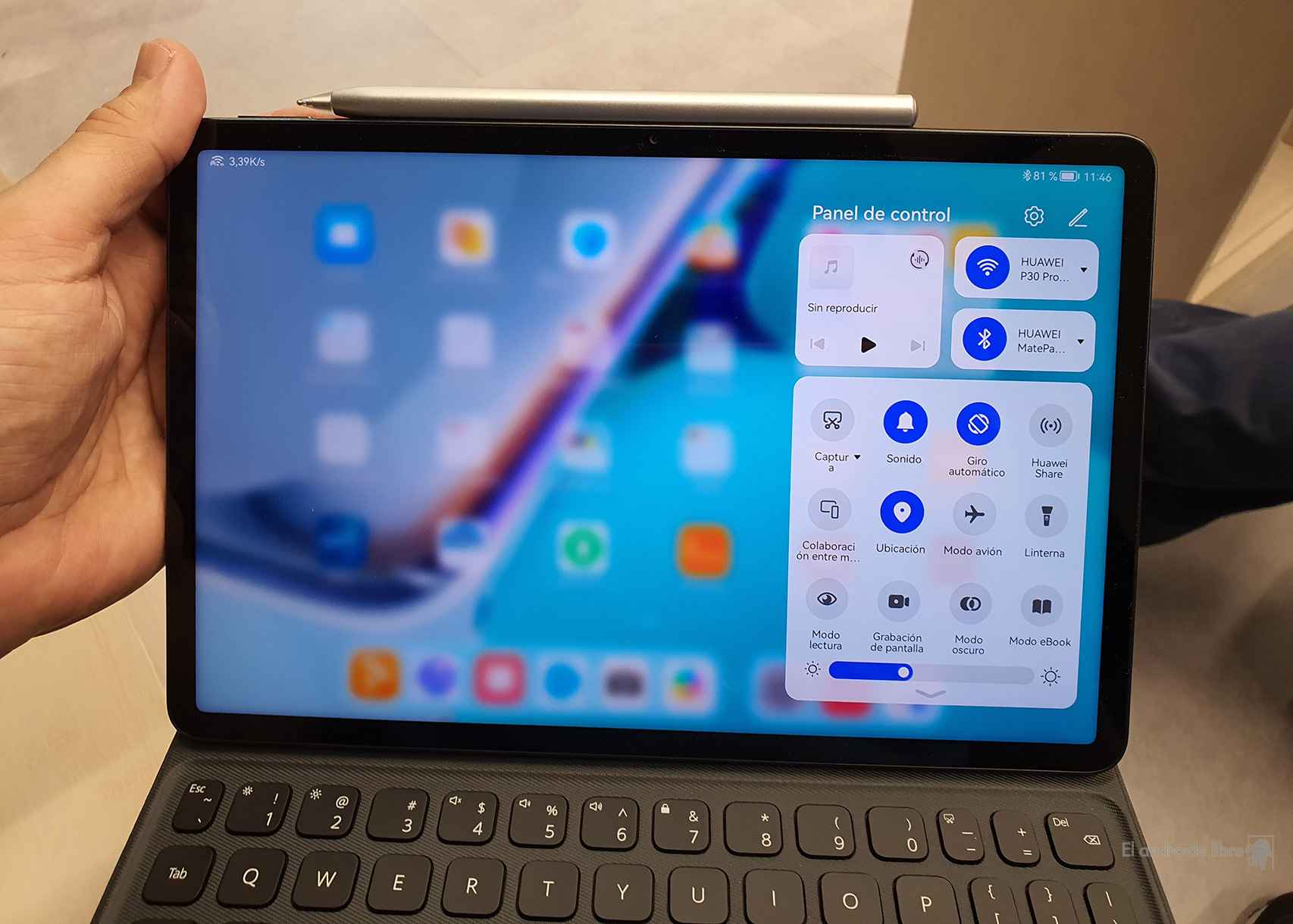 Here is HarmonyOS on the MatePad 11 tablet