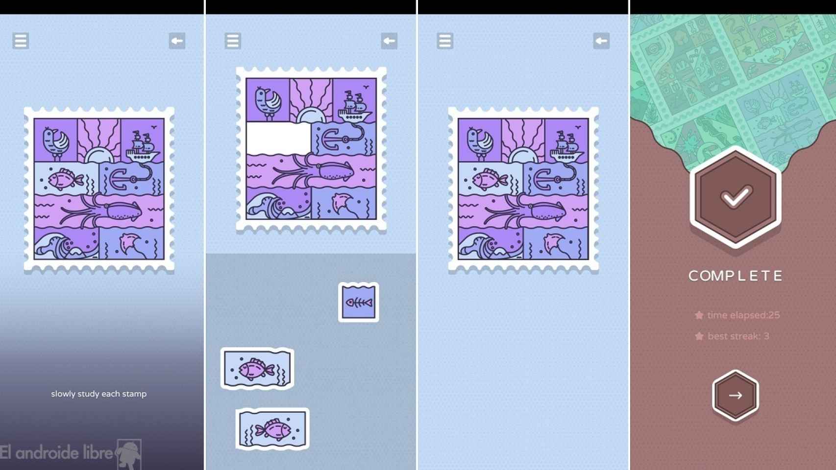 Memory Stamps puzzles