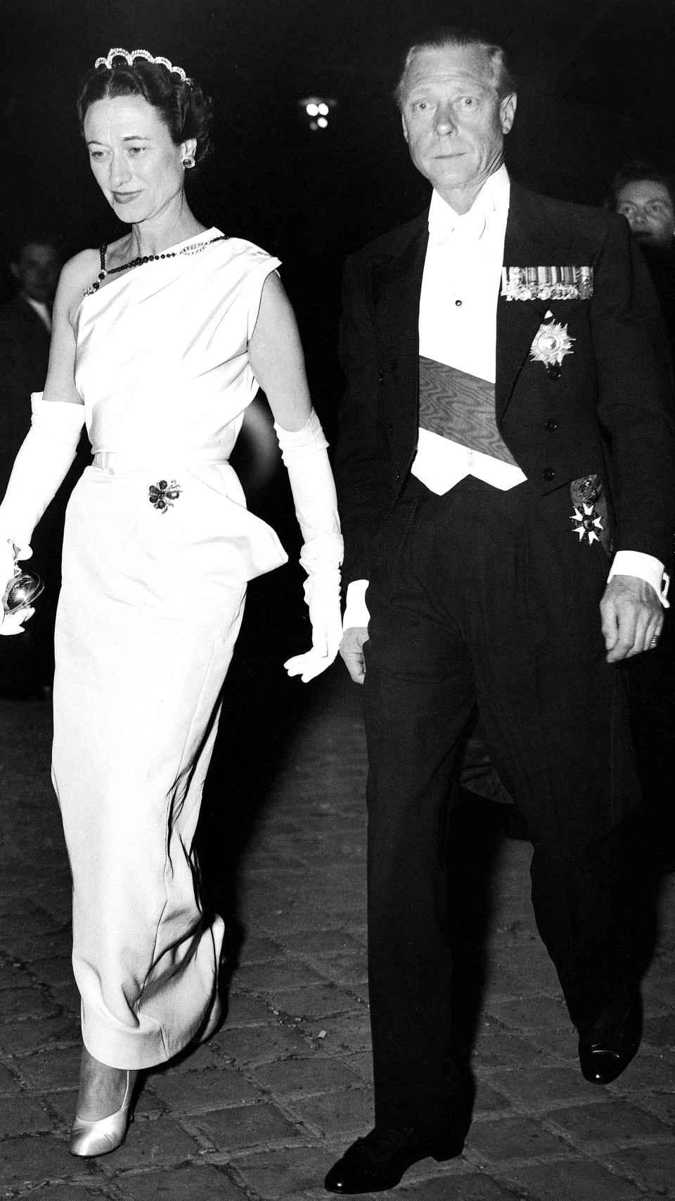Los duques de Windsor en París en 1950.