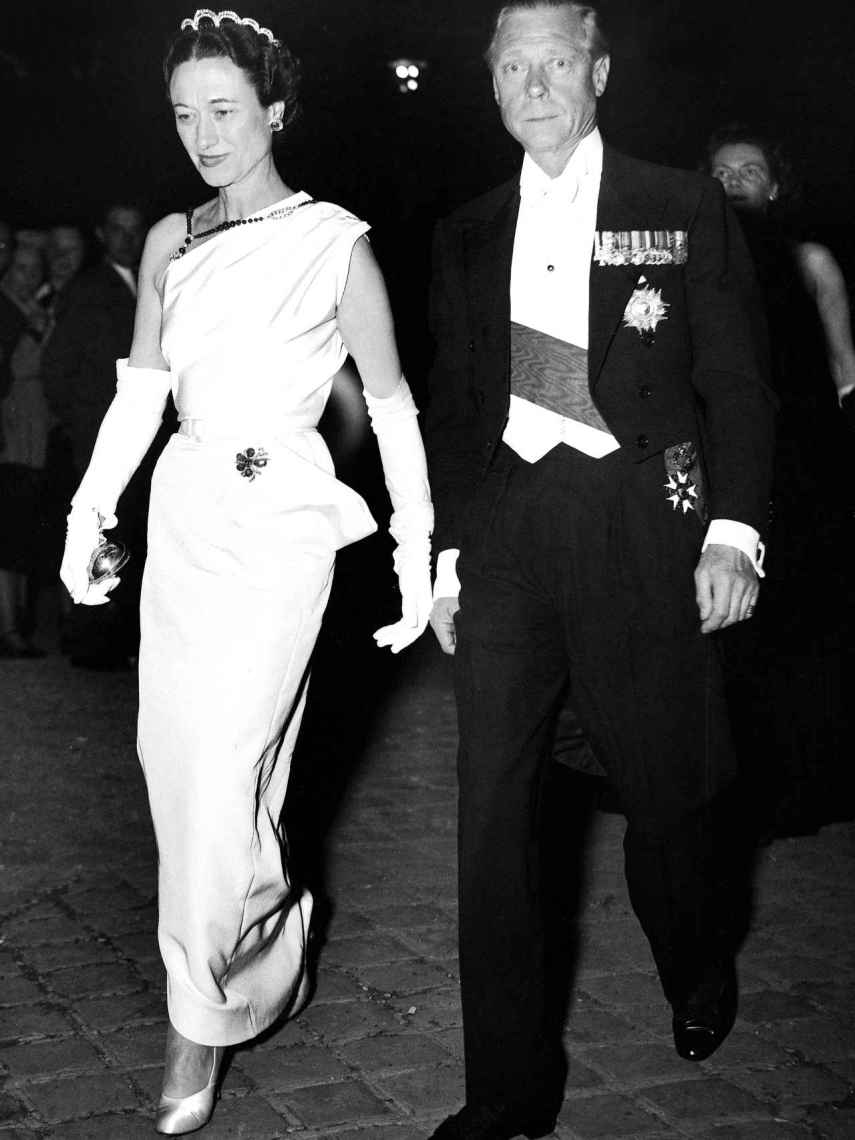 Los duques de Windsor en París en 1950.