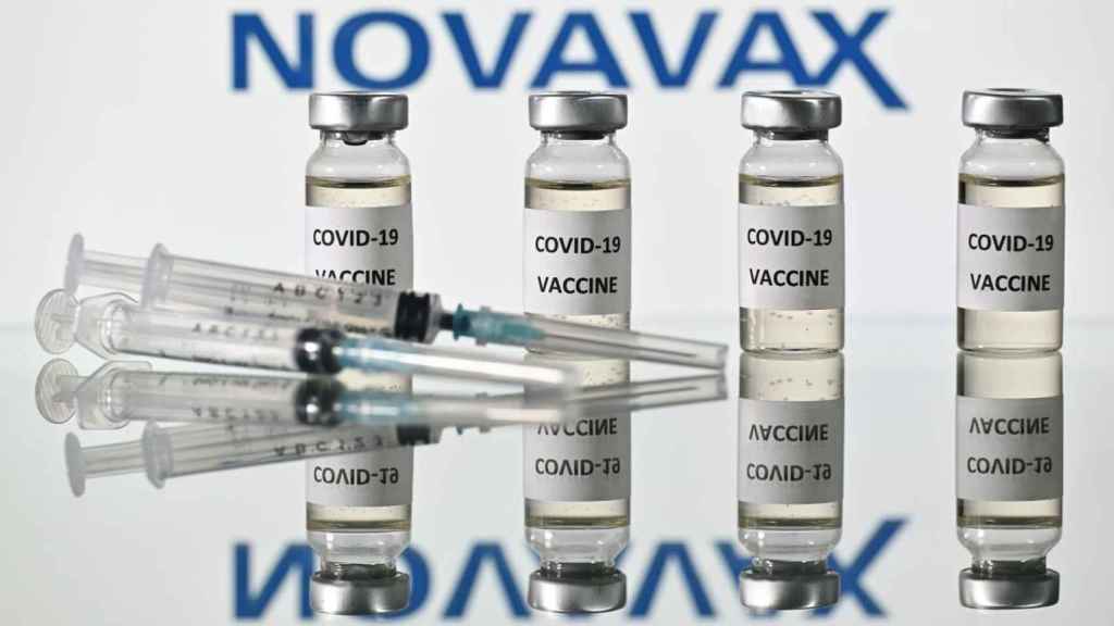 Viales de la vacuna contra la Covid-19 de Novavax.
