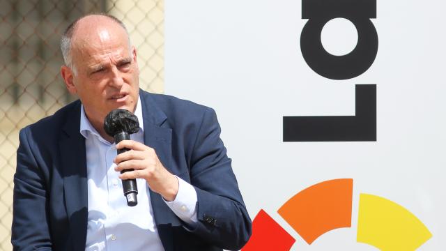 Javier Tebas, durante un acto de LaLiga