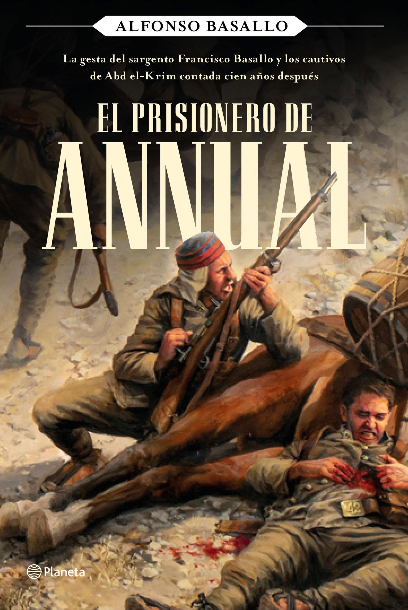 Portada de 'El prisionero de Annual', con ilustración de Ferrer-Dalmau.