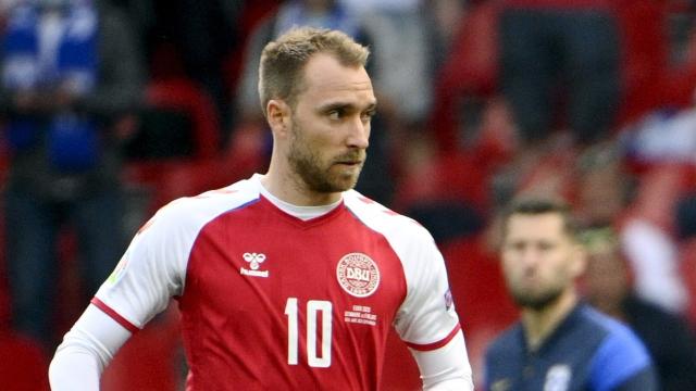 Christian Eriksen, durante la Eurocopa