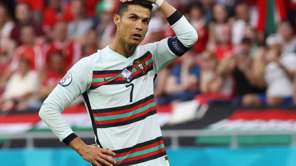 Cristiano Ronaldo, en un partido de la selección de Portugal en la Eurocopa 2020