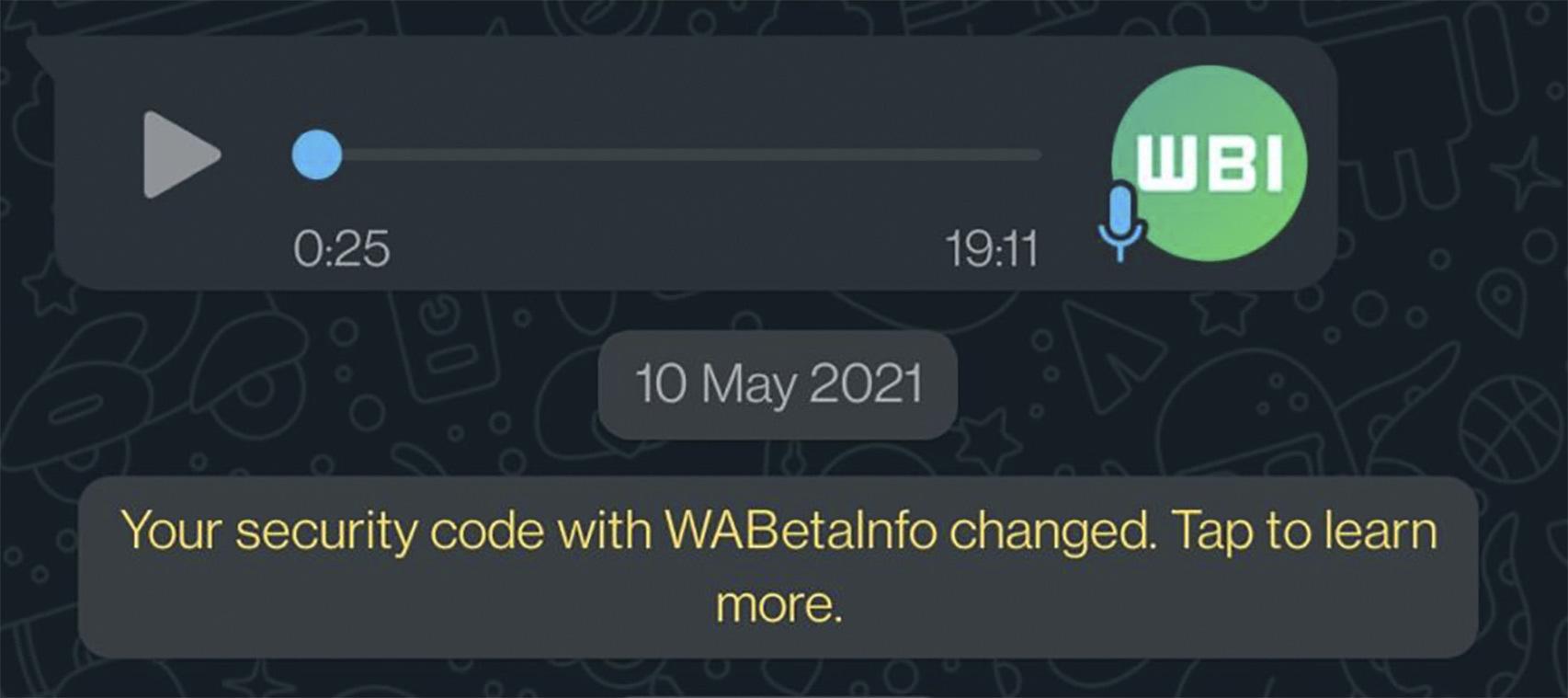 Burbujas de chat con esquinas redondeadas en WhatsApp