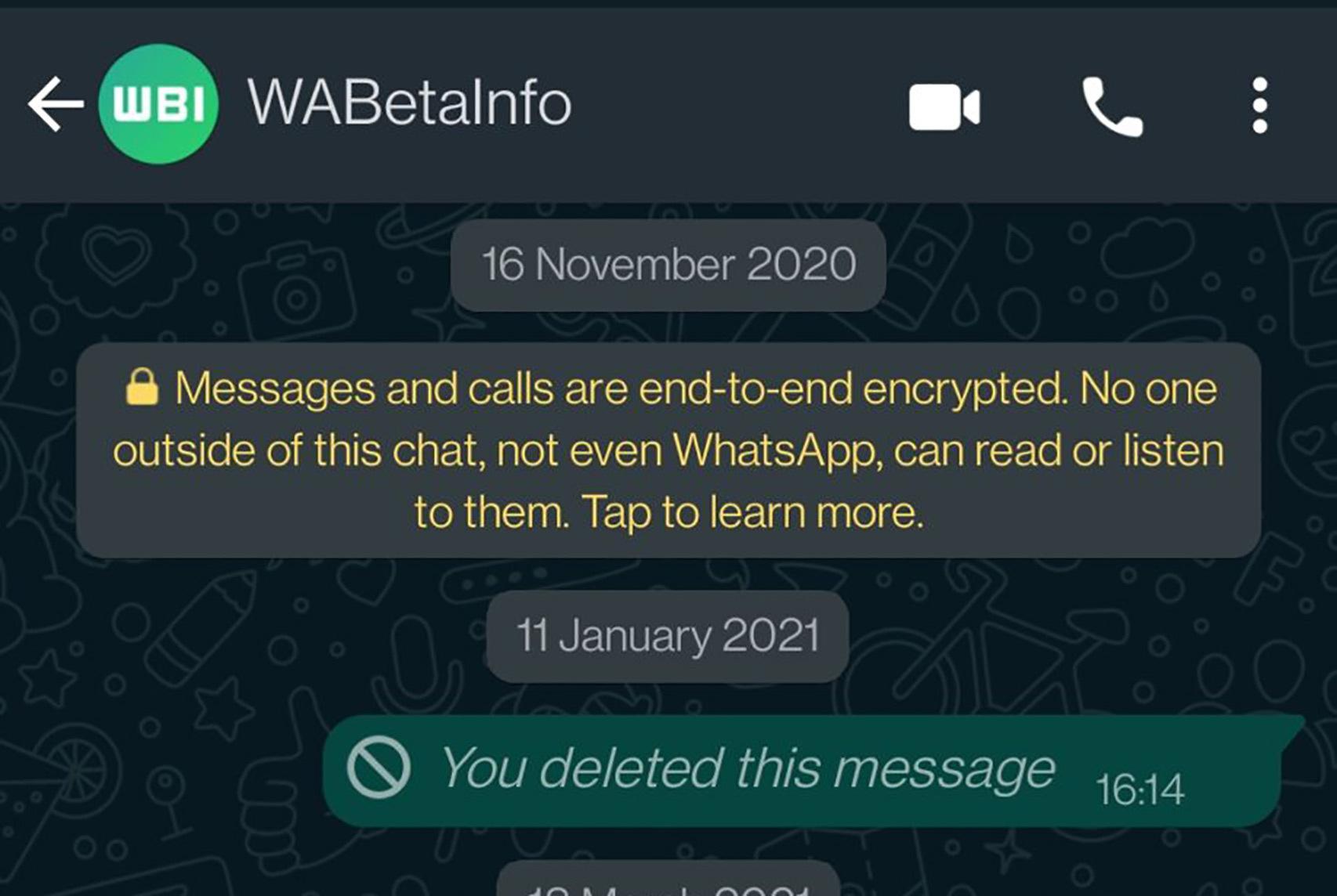 Así son ahora las burbujas de chat en WhatsApp