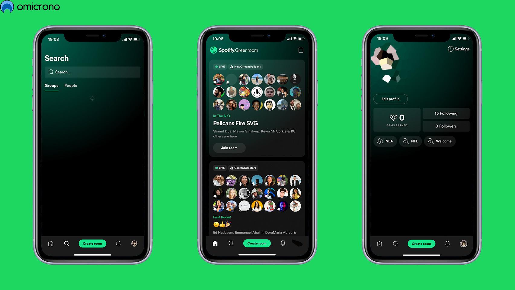 Spotify Greenroom.