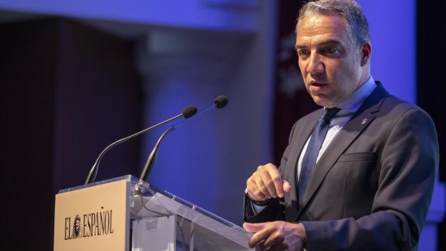 Elías Bendodo en su intervención en el I Foro Económico Español.