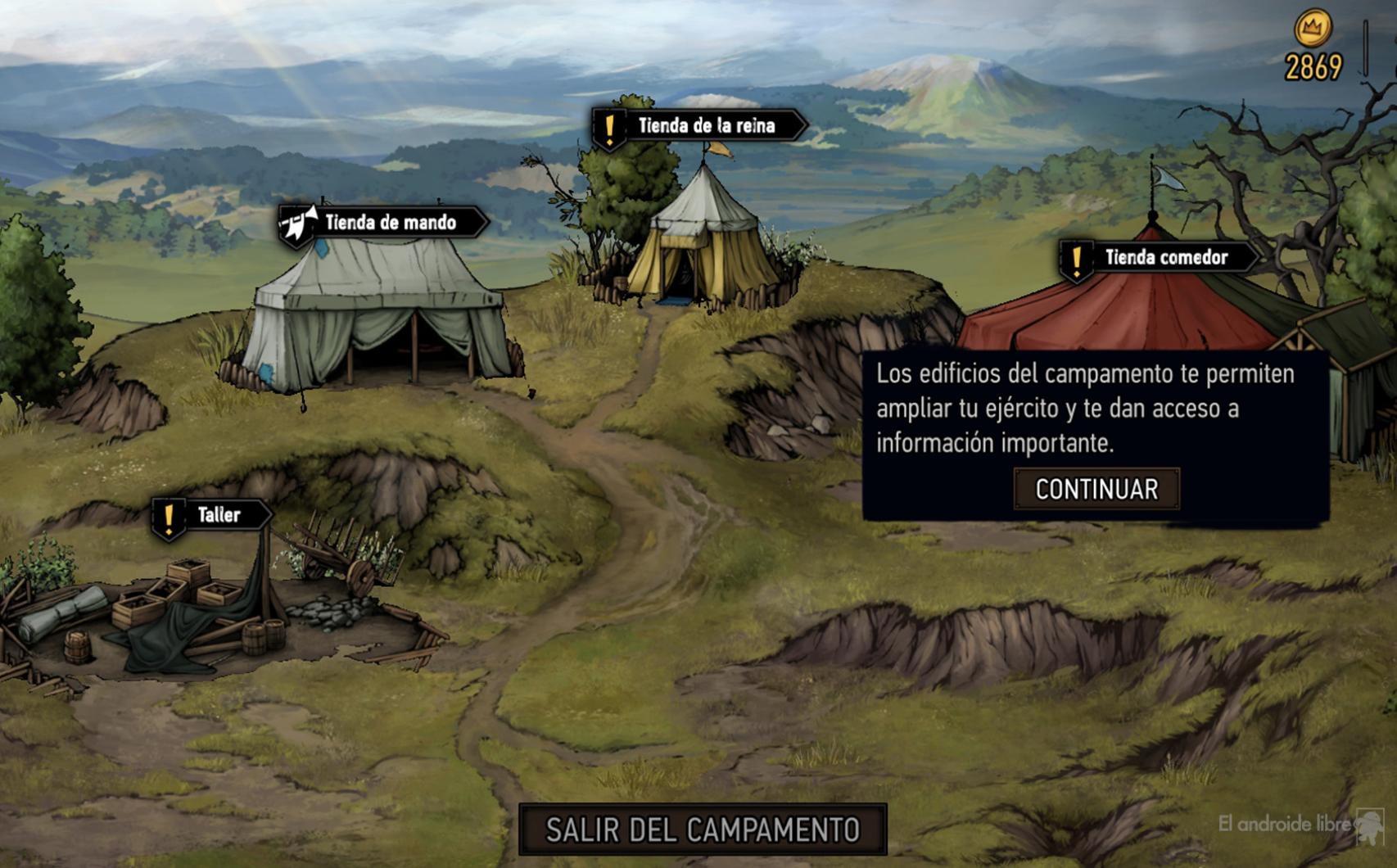Campamento en The Witcher Tales: Thronebreake
