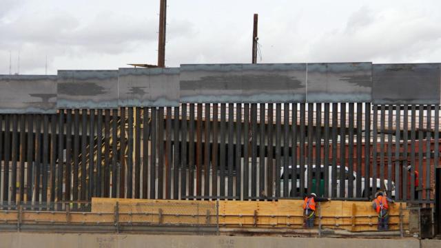 El muro en la frontera de Texas.