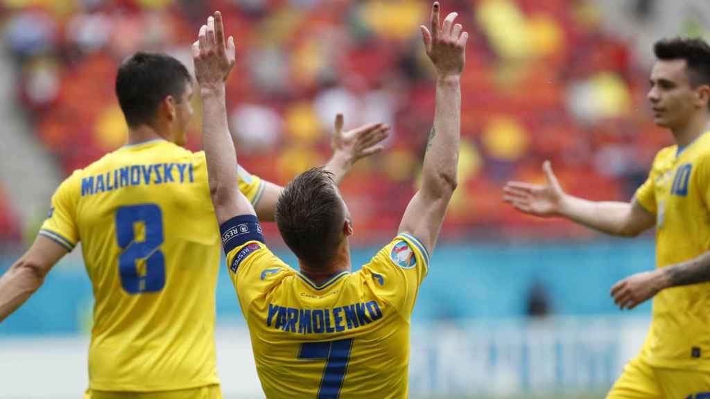 Yarmolenko celebra su gol ante Macedonia