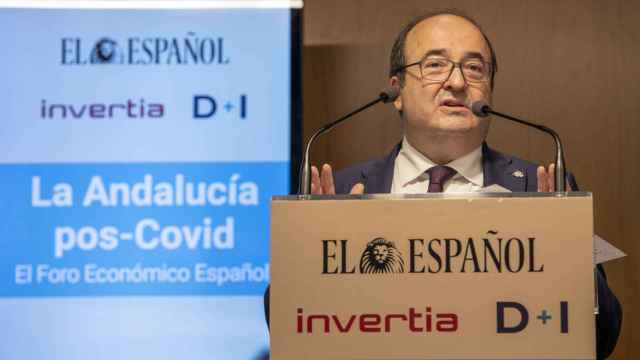 Miquel Iceta, ministro de Política Territorial y Función Pública, en la clausura del Foro Económico Español 'La Andalucía pos-Covid'.