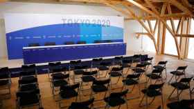 Sala de prensa de la Villa Olímpica de Tokio 2020