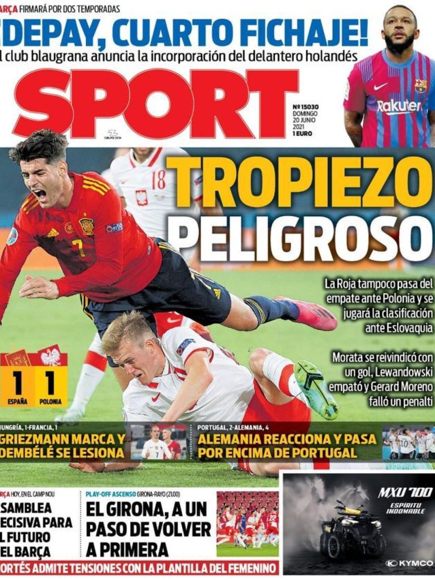 La Portada Del Diario Sport 20062021 9535