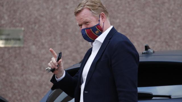 Ronald Koeman en las oficinas del Camp Nou