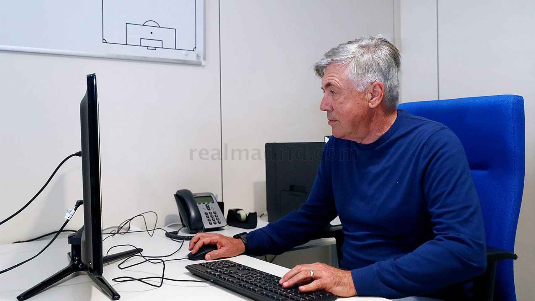 Carlo Ancelotti, en la Ciudad Real Madrid