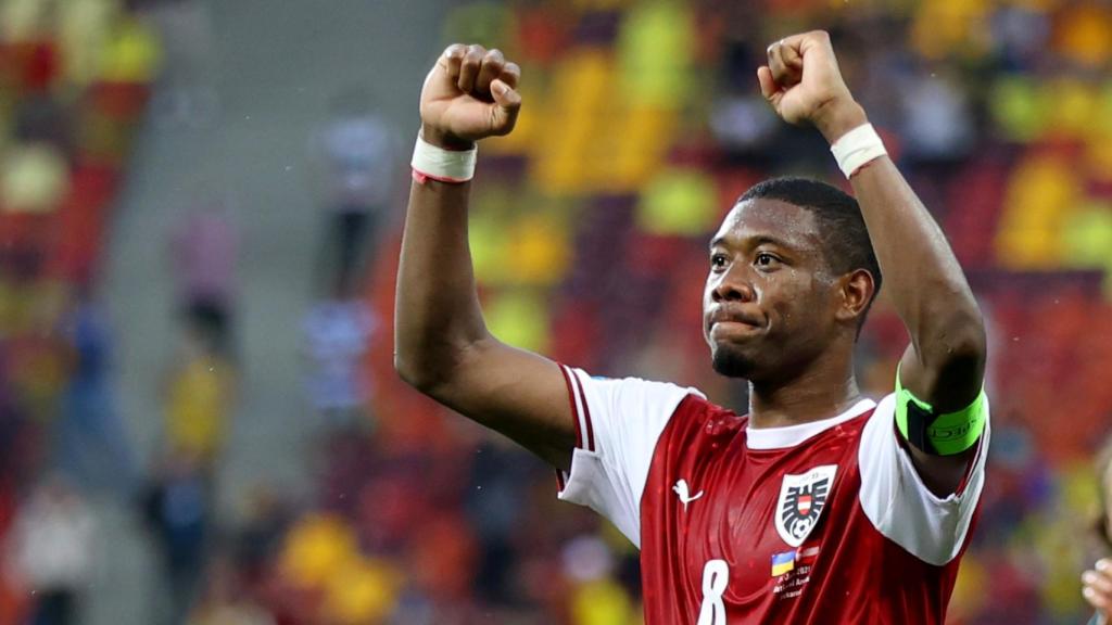 David Alaba, en un partido de la selección de Austria en la Eurocopa 2020