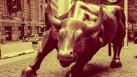 El monumento al toro frente a la Bolsa de Nueva York.