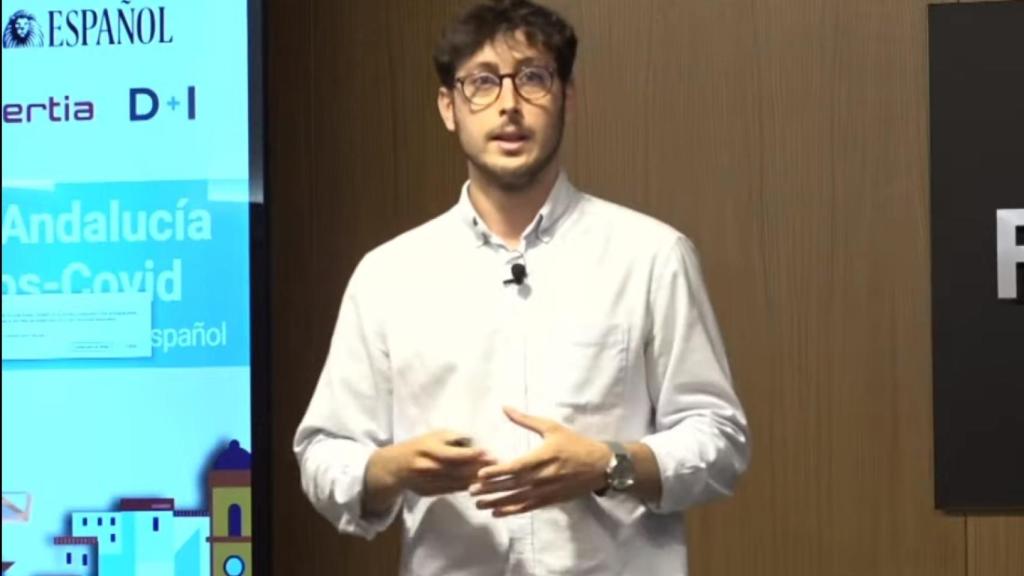 Alfonso Porras, cofundador de Logístiko, durante su intervención en el Deep Day del I Foro Económico 'La Andalucía pos-Covid'.