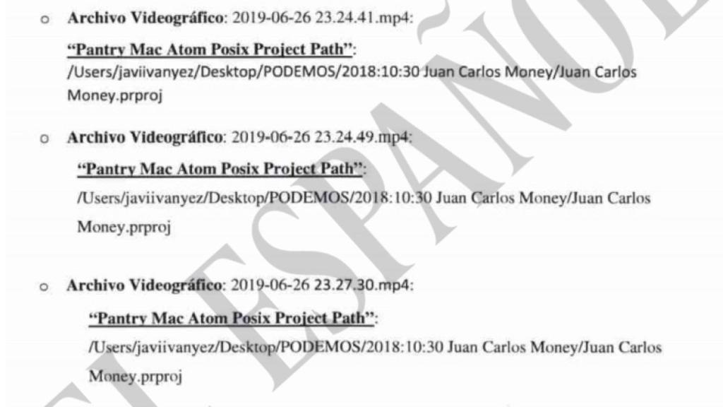 La ruta de 23 de los vídeos conduce hasta el fundador del partido, Juan Carlos Money.