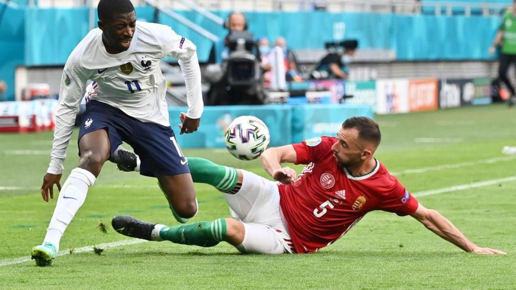 Ousmane Dembélé, en el partido de la selección de Francia ante Hungría de la Eurocopa 2020