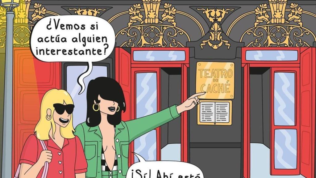 Ilustración de Moderna de Pueblo en denuncia a la polémica de La Chocita del Loro